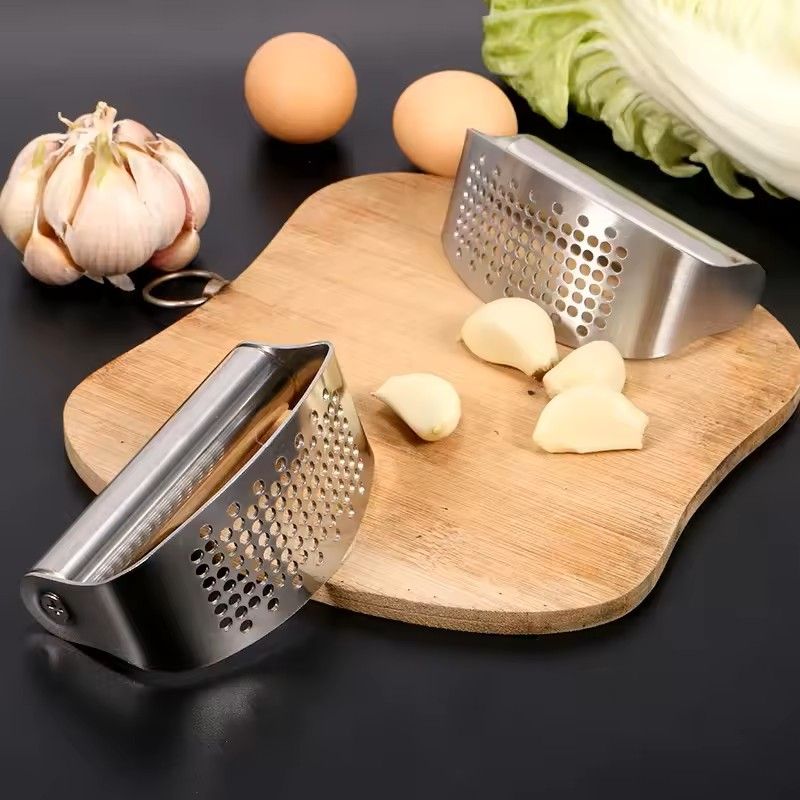 Upgraded Stainless Steel Garlic Press Rocker Manual Garlic Ginger Crusher And Mincer Kitchen Tool 11