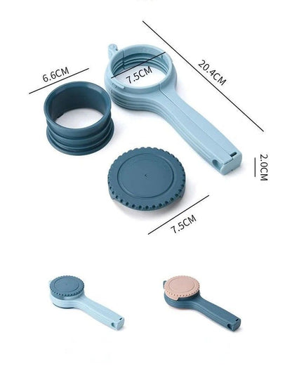 Food Storage Bag Sealing Clip With Pour Spout Plastic Cap Sealer Clip For Snacks Candy And Kitchen  8