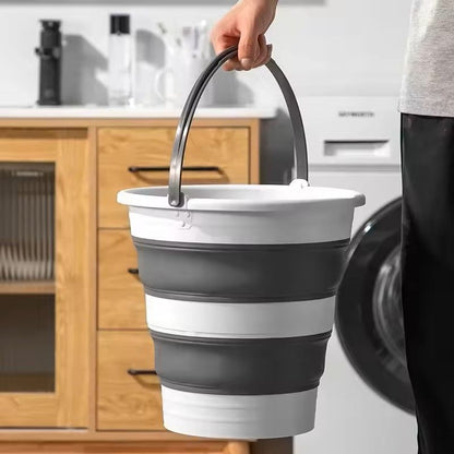 Portable Folding Bucket Silicone Foldable Basin For Camping Outdoor Washing And Car Cleaning 5L 10L 9