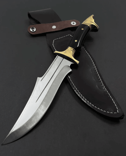 forsale wolf motif outdoor knife collectible