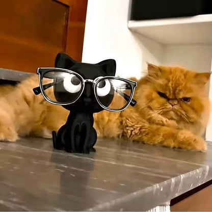Cat Shaped Glasses Holder Stand  Eyeglasses  Sunglasses Display Rack For Desk Or Nightstand 6