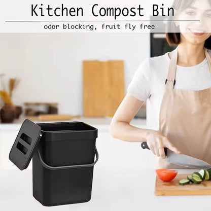 Small Hanging Trash Can With Lid  Plastic Waste Bin For Kitchen Cabinet Under Sink Bathroom Use 9
