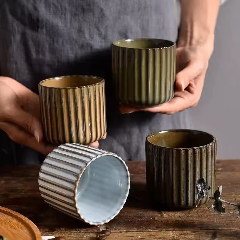 Japanese Style Retro Ceramic Tea Cup Porcelain Mug For Coffee Tea Sake Water 7