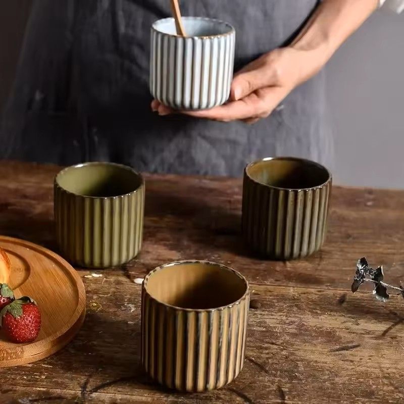 Japanese Style Retro Ceramic Tea Cup Porcelain Mug For Coffee Tea Sake Water 6