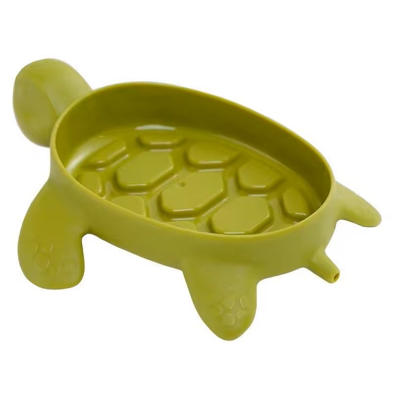 Cute Cat Shaped Drainable Soap And Sponge Holder Tray For Bathroom Kitchen 5
