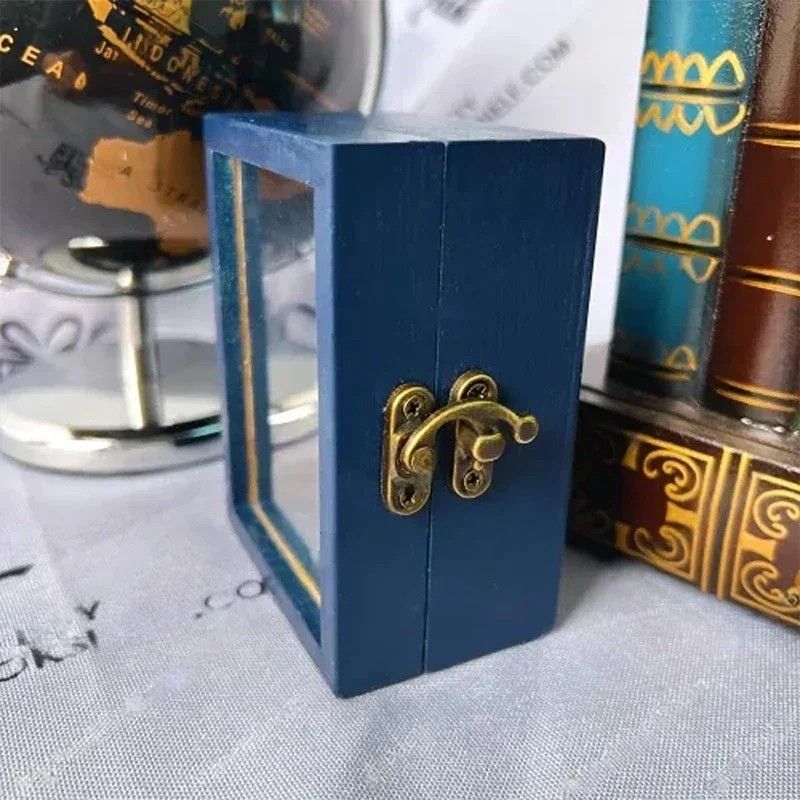 Wooden Pocket Miniature Bookshelf  Tiny Book Library Ornament For Desk Shelf And Home Decoration 8