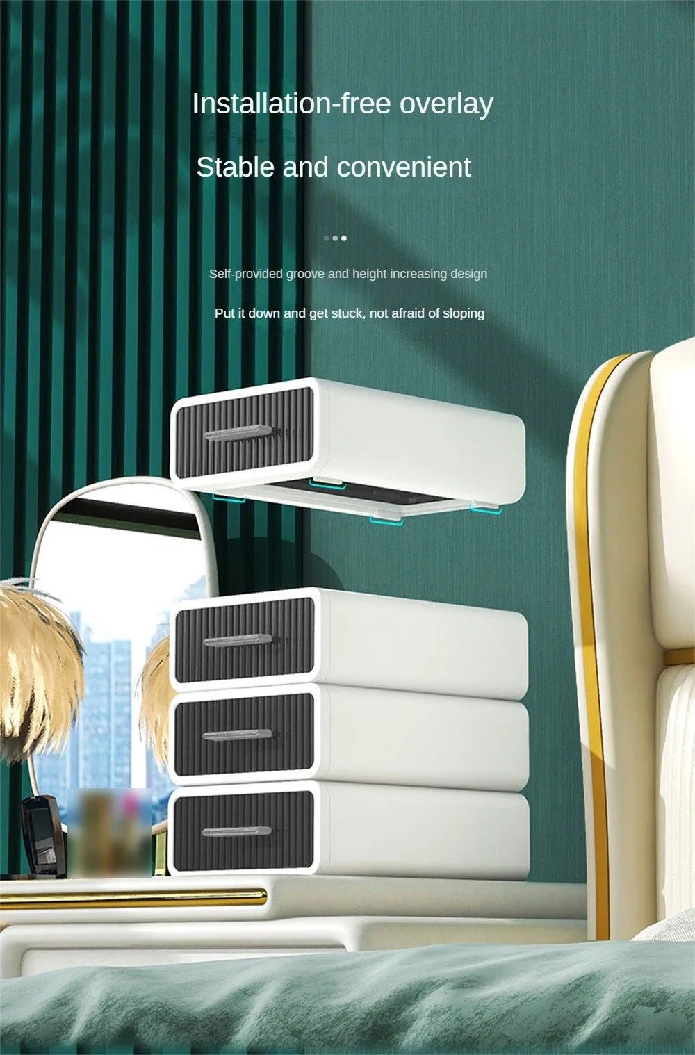 Desktop Storage Box Organizer  Office Drawer Storage Container For Stationery Cosmetics And Desk Su 4