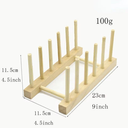 Bamboo Dish Drying Rack With Drainboard  Wooden Plate Bowl Cup Organizer For Kitchen Counter 7