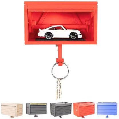 Car Garage Key Holder With Opening Door  Space Saving Wall Mounted Key Rack For Home And Garage 5