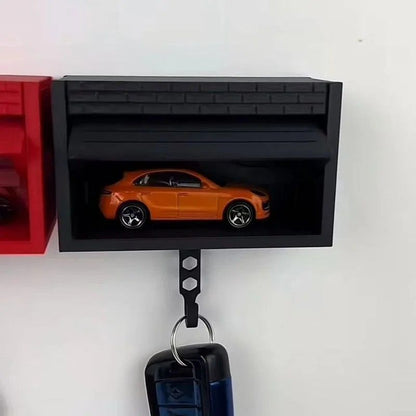 Car Garage Key Holder With Opening Door  Space Saving Wall Mounted Key Rack For Home And Garage 6