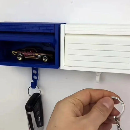 Car Garage Key Holder With Opening Door  Space Saving Wall Mounted Key Rack For Home And Garage 8