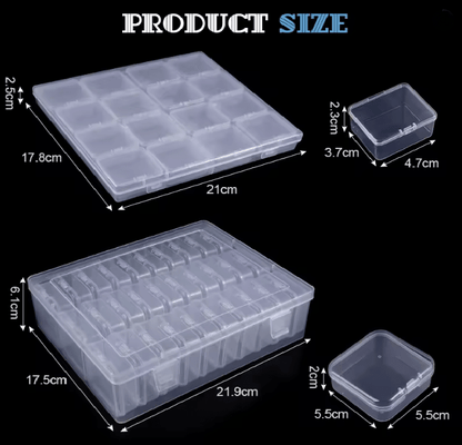 Clear Plastic Bead Organizer Box 1