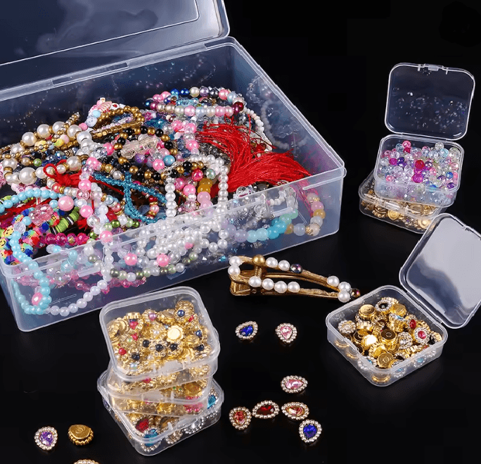 Clear Plastic Bead Organizer Box 2