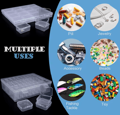 Clear Plastic Bead Organizer Box 3