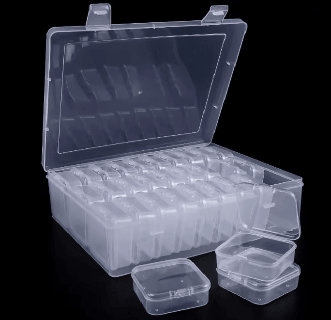 Clear Plastic Bead Organizer Box 5