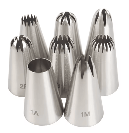 Stainless Steel Cake Piping Nozzles Set