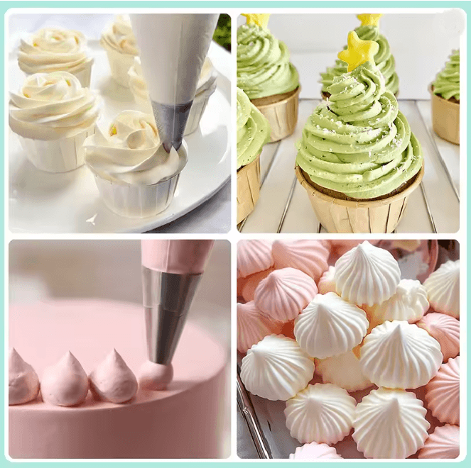 Stainless Steel Cake Piping Nozzles Set 3