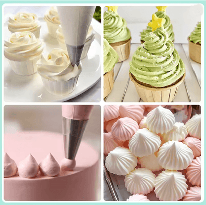 Stainless Steel Cake Piping Nozzles Set 3