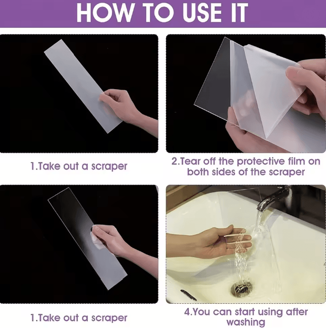 Acrylic Cake Scraper Spatula 1