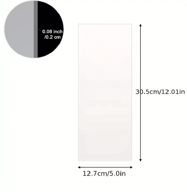 Acrylic Cake Scraper Spatula 4
