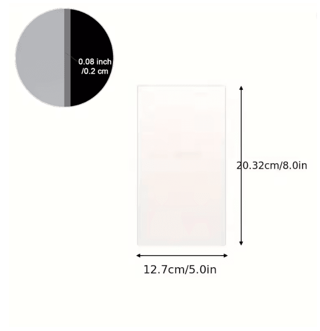 Acrylic Cake Scraper Spatula 5