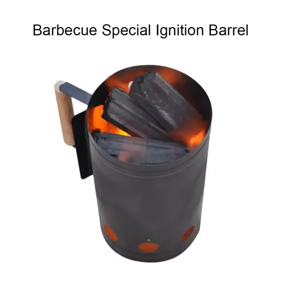 Charcoal Ignition Bucket  Outdoor BBQ Stove Spark Bucket Igniter For Grilling  Camping 3