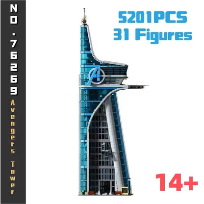 Marvel Tower Battle Architecture Building Blocks Set  5201 Piece Street View Collection 1