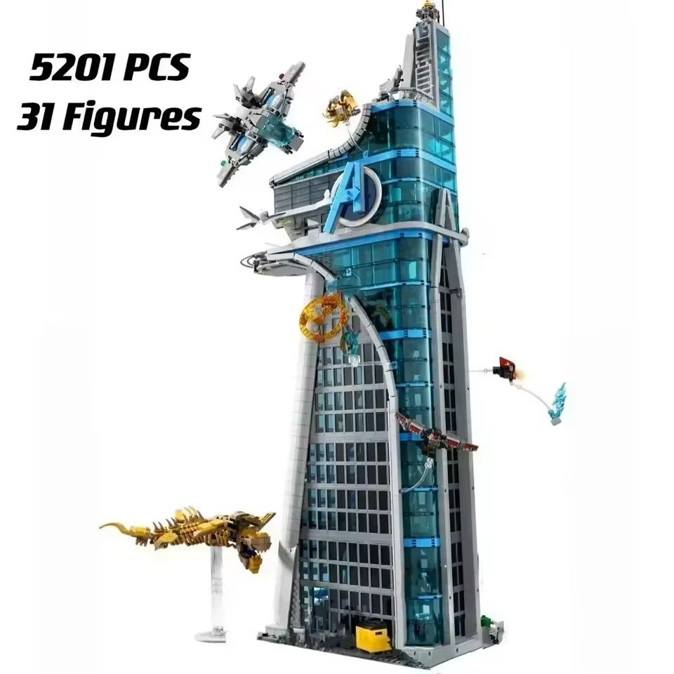 Marvel Tower Battle Architecture Building Blocks Set  5201 Piece Street View Collection 2