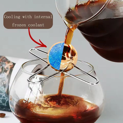 Premium Stainless Steel Espresso Cooling Ball  FlavorPreserving Reusable Coffee Chiller 1