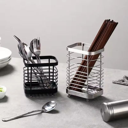 Stainless Steel Hanging Kitchen Cutlery Organizer Rack