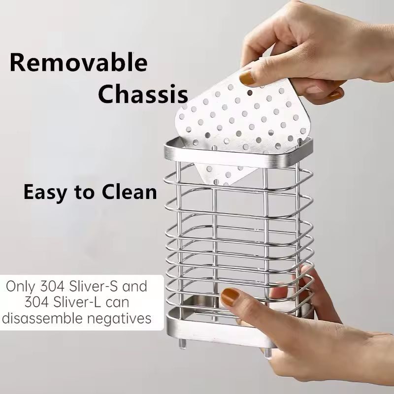 Stainless Steel Hanging Kitchen Cutlery Organizer Rack 2