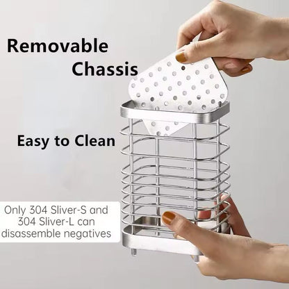 Stainless Steel Hanging Kitchen Cutlery Organizer Rack 2
