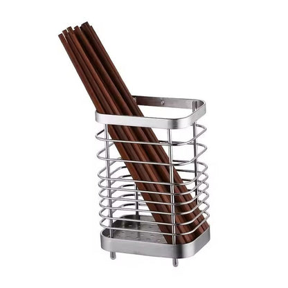 Stainless Steel Hanging Kitchen Cutlery Organizer Rack 4