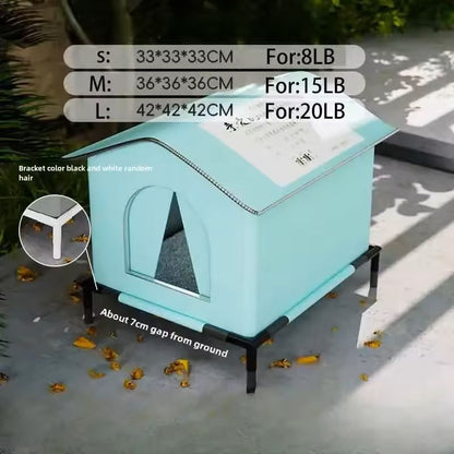 AllWeather Outdoor Cat Shelter  Waterproof Thermal Pet House For Stray Cats And Small Dogs 4