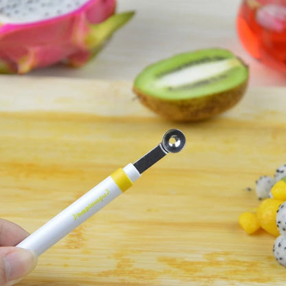 Double Ended Stainless Steel Scoop Apple Ball Melon Spoon Kitchen Gadgets 3