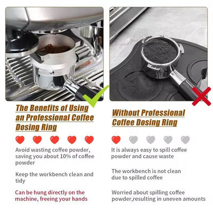 Premium 54 Mm Espresso Dosing Ring  Funnel  Clean Consistent Shots Every Time 4