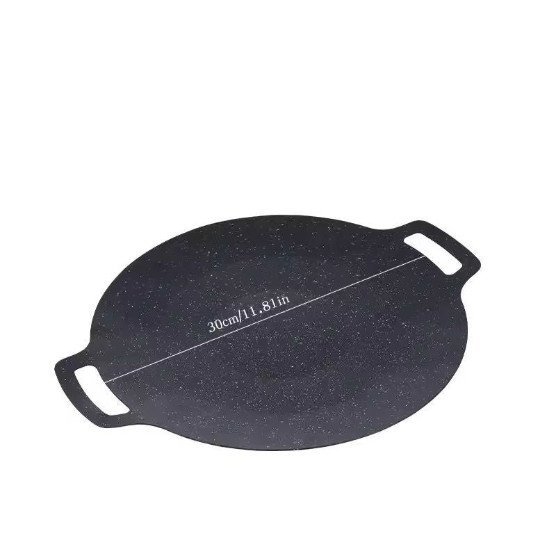 Ultimate Korean BBQ  Grill Pan  Nonstick Aluminum Round Griddle For Indoor  Outdoor BBQ 6