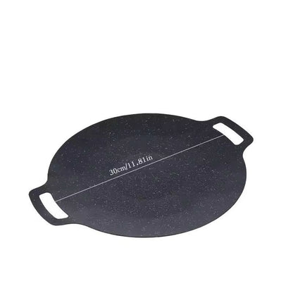 Ultimate Korean BBQ  Grill Pan  Nonstick Aluminum Round Griddle For Indoor  Outdoor BBQ 6