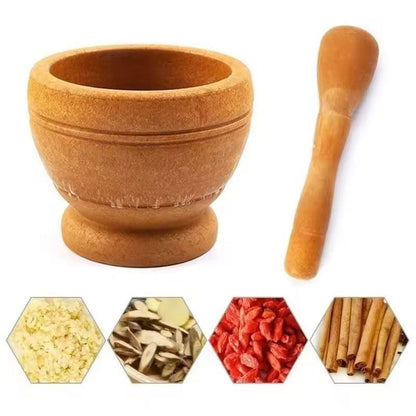 Resin Garlic  Herb Mortar And Pestle Set  Premium Spice Grinder Bowl 4
