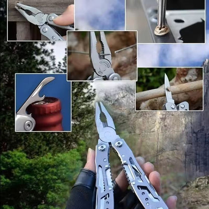 AllPurpose 15in1 Folding Survival MultiTool  Compact Pliers Knife  Outdoor Gear 3