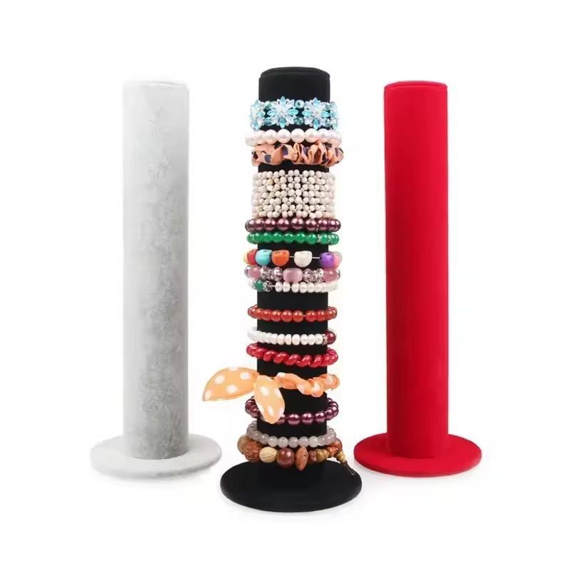 Velvet Jewelry Display Stand  Elegant Bracelet Holder  MultiPurpose Storage Rack 1