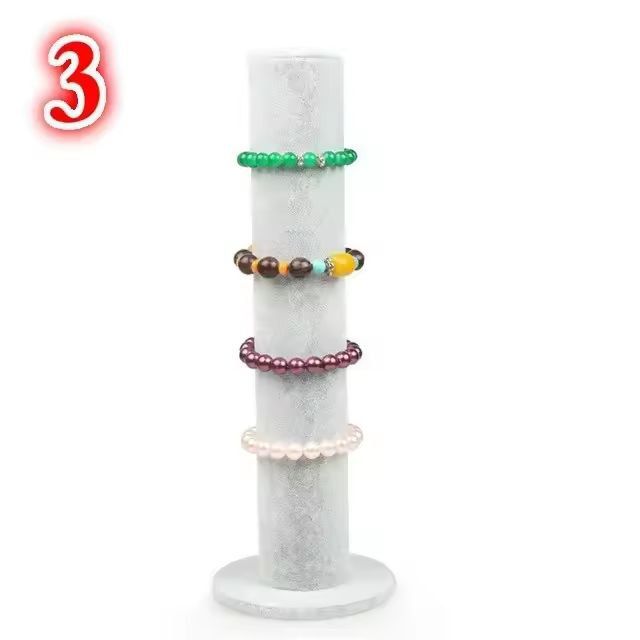 Velvet Jewelry Display Stand  Elegant Bracelet Holder  MultiPurpose Storage Rack 8