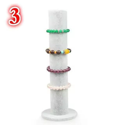 Velvet Jewelry Display Stand  Elegant Bracelet Holder  MultiPurpose Storage Rack 8
