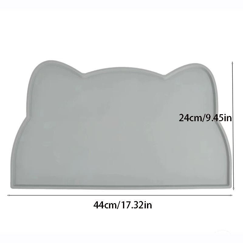 Silicone Pet Feeding Bowl Mat Waterproof Non Stick Pet Food Tray 4
