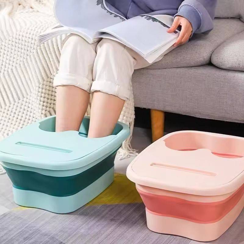 Foldable Foot Spa Massage Bucket  Portable Collapsible Foot Bath For Relaxing Home Soaks 1
