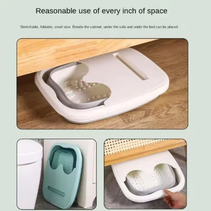 Foldable Foot Spa Massage Bucket  Portable Collapsible Foot Bath For Relaxing Home Soaks 3