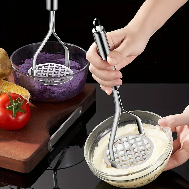 Stainless Steel Manual Potato Masher And Vegetable Crusher For Home Kitchen 2