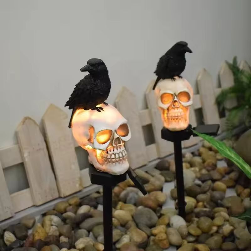 SpineChilling Outdoor Skeleton  Ghost Halloween Light Set 1