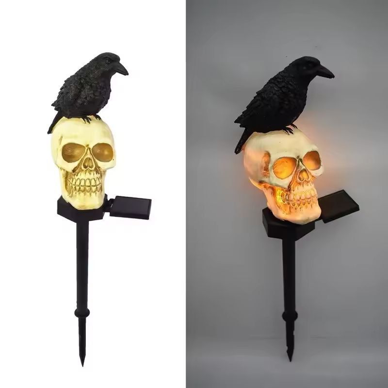 SpineChilling Outdoor Skeleton  Ghost Halloween Light Set 4