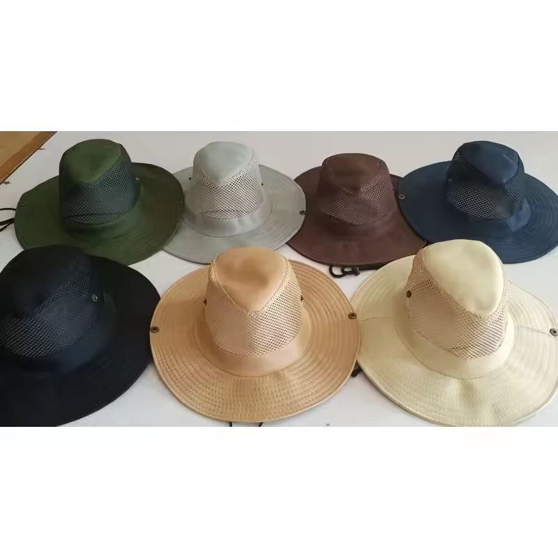 Outdoor Mesh Sun Hat  Breathable Fishing  Mountaineering Cap 1